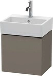 Duravit L-Cube Waschtischunterbau wandh&auml;ngend Flanell Grau Seidenmatt 434x341x400 mm