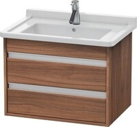 Duravit Ketho Waschtischunterbau wandh&auml;ngend Nussbaum Matt 650x455x480 mm -