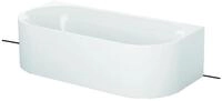 Bette Lux Oval I Silhouette 3416 CWVVS, 180x85x45 cm freistehend wei&szlig;, 3416-000CWVVS