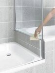 Kermi Seitenwand Pasa XP TVD 0750x1600, silber hochglanz, ESG Opaco mit KermiClean