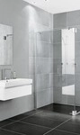 Kermi Seitenwand Pasa XP TFR 1030x2000, silber mattglanz, ESG Opaco mit KermiClean