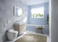 Geberit Geberit AquaClean Tuma Comfort WC-Komplettanlage Stand-WC Glas wei&szlig;,