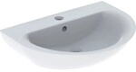 Geberit Renova Waschtisch, 70x52cm mit Hahnloch mittig, m. &Uuml;berlauf, weiss Tect,