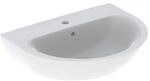 Geberit Renova Waschtisch, 65x50cm mit Hahnloch mittig, m. &Uuml;berlauf, weiss Tect,