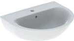 Geberit Renova Waschtisch, 60x48cm mit Hahnloch mittig, m. &Uuml;berlauf, weiss Tect,