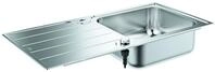 GROHE Edelstahlsp&uuml;le K500 31563_1 mit 1 Becken Abtropffl&auml;che 1000x500mm, 31563SD1