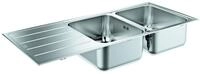 GROHE Edelstahlsp&uuml;le K500 31588_1 2 Becken/Abtropffl&auml;che 1160x500 mm, 31588SD1