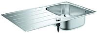 GROHE Edelstahlsp&uuml;le K200 31552_1 mit 1 Becken Abtropffl&auml;che 860x500mm, 31552SD1