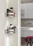 emco system 2 Eckwandkorb mit verdeckter Wandbefestigung, chromabnehmbar, 354500124