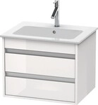Duravit Ketho Waschtischunterbau wandh&auml;ngend Wei&szlig; Hochglanz 600x475x480 mm -