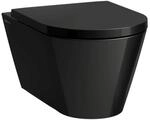 LAUFEN Wand-Tiefsp&uuml;l-WC Kartell 545x370, sp&uuml;lrandlos, schwarz gl&auml;nzend,
