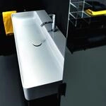 LAUFEN Waschtisch VAL, 3 Hahnl&ouml;cher, mit &Uuml;berlauf 950x420 wei&szlig; matt,