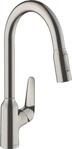 Hansgrohe Sp&uuml;ltischmischer 220 Ausziehbrause M429-H220ST edelstahl-optik, 71800800