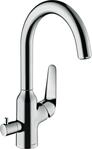 Hansgrohe Sp&uuml;ltischmischer 220 Schwenkauslauf mit Ger&auml;teabsperrventil M424-H220