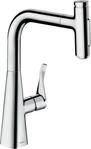Hansgrohe Sp&uuml;ltischmischer 240 Metris Select M71 Ausziehbrause 2jet chrom, 73822000