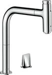 Hansgrohe 2-Loch SPTM 200 Metris Select M71 Ausziehbrause 2jet chrom, 73819000