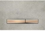 Geberit Bet&auml;tigungsplatte Sigma50, f&uuml;r 2-Mengen-Sp&uuml;lung rotgold, Betonoptik,
