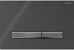 Geberit Bet&auml;tigungsplatte Sigma50, f&uuml;r 2-Mengen-Sp&uuml;lung schwarzchrom, schwarz,