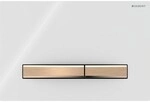 Geberit Bet&auml;tigungsplatte Sigma50, f&uuml;r 2-Mengen-Sp&uuml;lung rotgold, weiss, 115670112