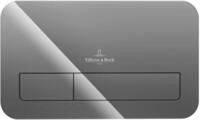 Villeroy & Boch Bet&auml;tigungsplatte ViConnect, 269x161x13mm Glass, Glossy Grey