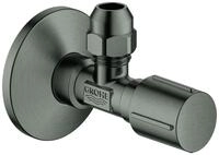 GROHE Eckventil 22037 1/2x3/8'' Rosette Metallgriff hard graphite geb&uuml;rstet,