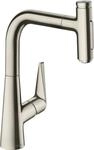 Hansgrohe Sp&uuml;ltischmischer 220 Talis Select M51 Ausziehbrause 2jet edelstahl-optik,