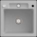 Villeroy & Boch Einbausp&uuml;le Siluet 50 S 510x510mm Exc-Garn. aus TitanCeram Steam