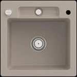 Villeroy & Boch Einbausp&uuml;le Siluet 50 S 510x510mm Exc-Garn. aus TitanCeram, 334502AM