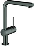 GROHE EH-Sp&uuml;ltischbatterie Minta 30274 L-Auslauf azb. Sp&uuml;lbrause hard graphite,