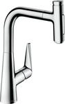 Hansgrohe Sp&uuml;ltischmischer 220 Talis Select M51 Ausziehbrause 2jet chrom, 72824000