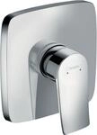 Hansgrohe Brausenmischer Unterputz Metris Fertigset eckig chrom , 31456000 31456000