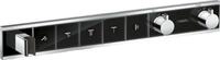 Hansgrohe Thermostat Unterputz RainSelect Fertigset 5 Verbraucher schwarz/chrom,