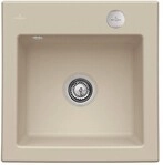 Villeroy & Boch Einbausp&uuml;le Subway 50 S 525x510mm Exc-Garn. aus Keramik Almond