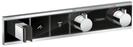Hansgrohe Thermostat Unterputz RainSelect Fertigset 2 Verbraucher schwarz/chrom,