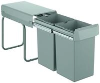 GROHE M&uuml;lltrennsystem GROHE Blue 40855 30cm zweifach, 2 x 15 Liter grau, 40855000