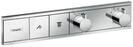 Hansgrohe Thermostat Unterputz RainSelect Fertigset 2 Verbraucher verchromt, 15380000