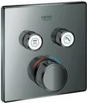 GROHE Thermostat Grohtherm SmartControl 29124 eckig FMS 2 ASV hard graphite, 29124A00