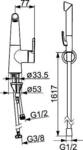 Hansa Sp&uuml;ltisch-Einhandmischer Hansadesigno 5136 2283 verchromt, 51362283 51362283