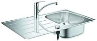 GROHE Sp&uuml;len-Bundle K200 31565_1 mit Edelstahlsp&uuml;le/Eurosmart SPT-Batt. chrom,
