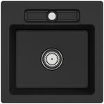 Villeroy & Boch Einbausp&uuml;le Siluet 50 S 510x510mm Ablgarn. aus TitanCeram Chrom.e