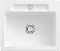 Villeroy & Boch Einbausp&uuml;le Siluet 60 S 600x510mm Ablgarn. aus TitanCeram Stone