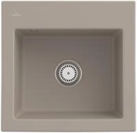 Villeroy & Boch Einbausp&uuml;le Subway 50 S 525x510mm Ablgarn. aus Keramik Almond cplus,