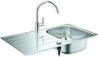 GROHE Sp&uuml;len-Bundle K200 31562_1 mit Edelstahlsp&uuml;le/BauEdge SPT-Batt. chrom,