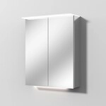 Sanipa Reflection Aluminium-Spiegelschrank ANNY 60 mit LED-Lichtsegel, AU3509Z