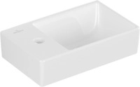Villeroy & Boch Handwaschbecken Avento 360x220mm re-eckig BP re 1HL. o. &Uuml;L. Wei&szlig;