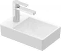 Villeroy & Boch Handwaschbecken Avento 360x220mm re-eckig BP re 1HL. o. &Uuml;L. Wei&szlig;
