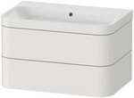Duravit Happy D.2 Plus c-bonded Set wandh&auml;ngend Nordic Wei&szlig; Seidenmatt...