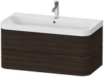 Duravit Happy D.2 Plus c-shaped Set wandh&auml;ngend Nussbaum geb&uuml;rstet Matt 975x490x480