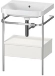 Duravit Happy D.2 Plus c-shaped Set mit Metallkonsole und Schubkasten Nordic...