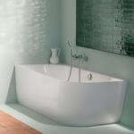 LAUFEN Einbau-Badewanne Pro 800x1800x590 Marbond Eckversion links weiss